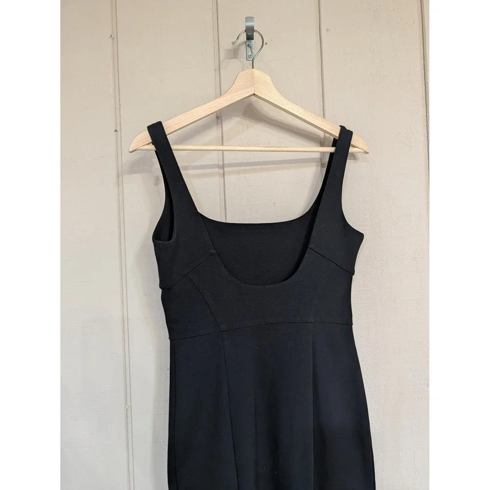 Diane‎ von Furstenberg Black Square Neck Scoop Back Sheath Dress Size 6